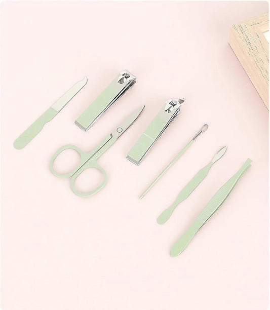Manicure Set - Nail Clipper Set - Pedicure Care Tools - Travel Beauty Tools Made of Stainless Steel - 7 V1189-HB001ZSST00046