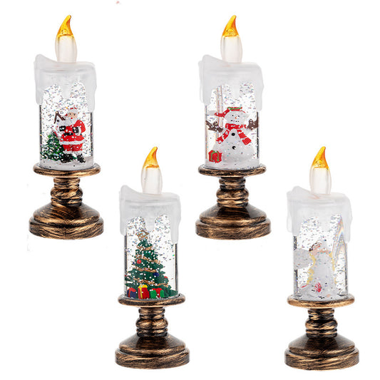 LED Candles - LED Christmas Flameless Candle Lamp - Suitable for Home Decoration - Christmas Snowball Candle V1189-HB001ZSSU00204