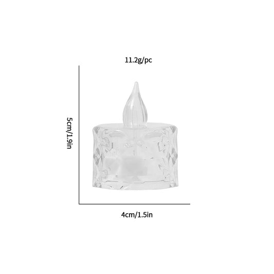 LED Candles - Candle Lighting - LED Electronic Candles - Clear Crystal - Proposal Decorative Lighting - V1189-HB001ZSSU00208