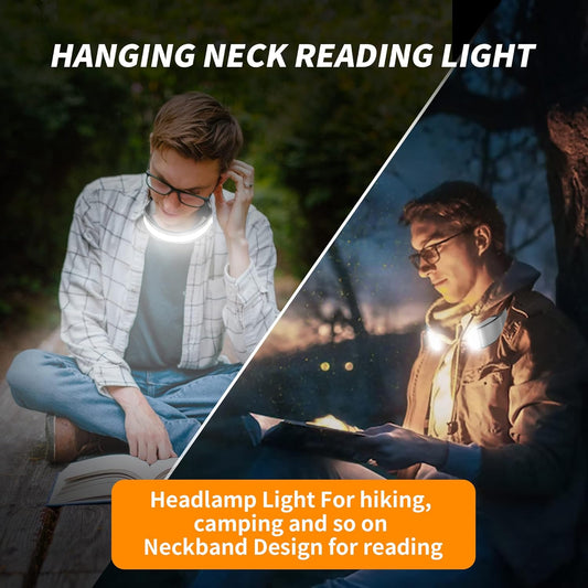 Rechargeable LED Headlamp - 230 degrees Wide Beam Headlamp for Night Walking, Running, Camping, Night Fishing V1189-HB003CHJA00010
