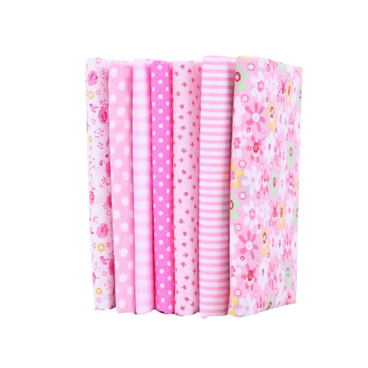 Tdoenbutw clearance Cotton Crafts Fabric Bundle Patchwork Squares Quilting Sewing Patchwork DIY 7PCS 7PC DIY V1189-LWWAL-20260325-00036