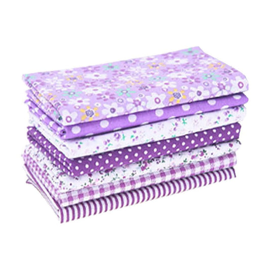 Tdoenbutw clearance Cotton Crafts Fabric Bundle Patchwork Squares Quilting Sewing Patchwork DIY 7PCS 7PC DIY V1189-LWWAL-20260325-00037