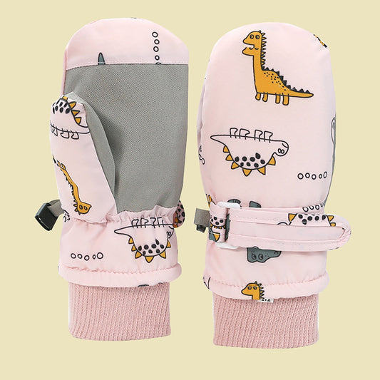 GXWEA Gloves For Kids Toddler Skis Kids Gloves Winter Gloves Thick Gloves Stretchy Warm Gloves Boys Girls V1189-LWWAL-20260325-00316