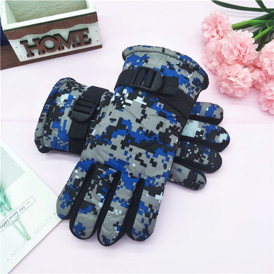 TAIAOJING Kids Winter Snow Ski Gloves Kids Winter Warm Windproof Cold Weather Outdoor Sports Gloves For Boys V1189-LWWAL-20260325-00420