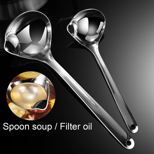Reheyre Scalding Resistant Stainless Steel Soup Ladle with Long Handle - Cookware Supplies L As the picture V1189-LWWAL-20260325-00442