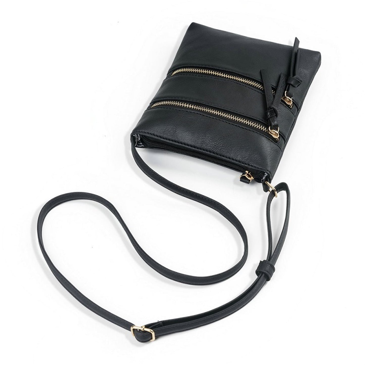 Small Crossbody Purses for Women Multi Pocket Travel Bag Over The Shoulder with Extra Long Strap - Beige Black V1189-LWWAL-20260325-00445