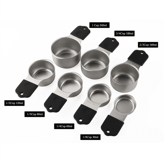 16Pc Magnetic Stainless Steel Measuring Cups & Spoons Set, 7 Heavy Duty Cups,8 Double Sided Spoons with V1189-LWWAL-20260325-00627