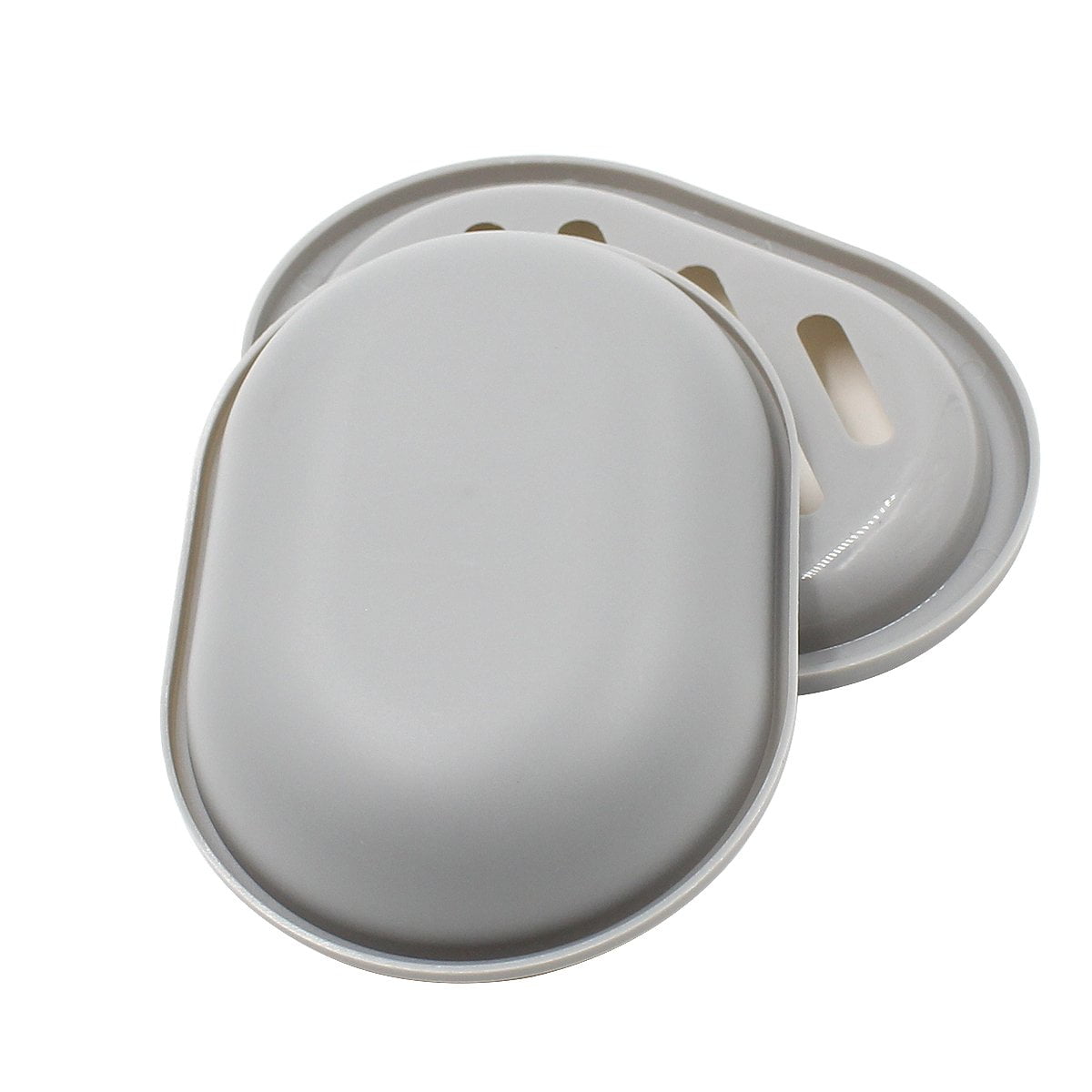 2-Pack Soap Dish with Drain, Soap Holder, Soap Saver, Easy Cleaning, Dry, Stop Mushy Soap (Gray) Gray V1189-LWWAL-20260325-00630