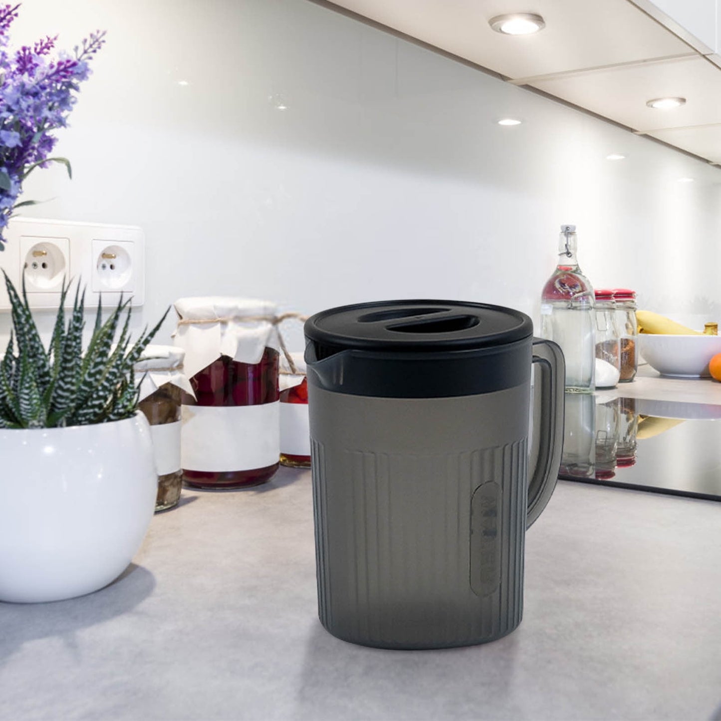 Tyidzon Juice Pitcher with Lids for Fridge, Water Jug for Teas, Juices & Iced Beverages - Fridge & Dishwasher V1189-LWWAL-20260325-00877