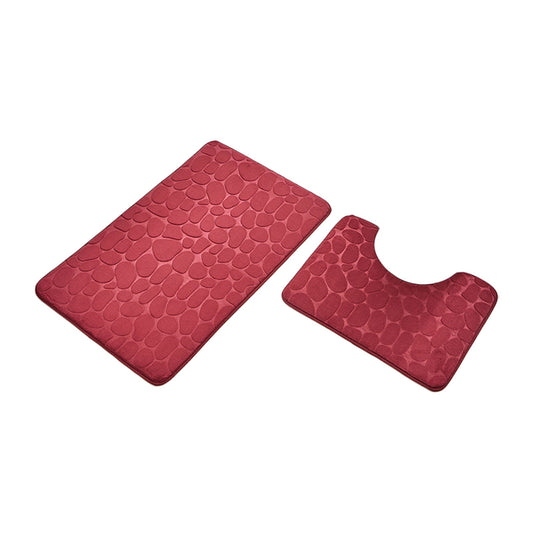 Clearance Under $5 Boovnll Bathroom Rugs Set 2 Piece, Super Absorbent & Soft Non-Slip Velvet Toilet Rug & V1189-LWWAL-20260325-00911