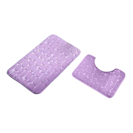 Clearance Under $5 Boovnll Bathroom Rugs Set 2 Piece, Super Absorbent & Soft Non-Slip Velvet Toilet Rug & V1189-LWWAL-20260325-00917