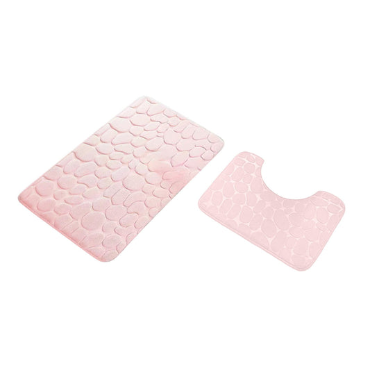 Clearance Under $5 Boovnll Bathroom Rugs Set 2 Piece, Super Absorbent & Soft Non-Slip Velvet Toilet Rug & V1189-LWWAL-20260325-00919