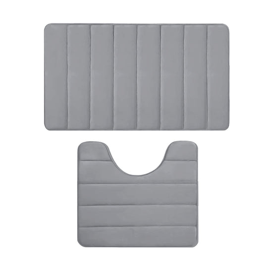 PALIFEUR Memory Foam Toilet Rug, Non-Slip Bathroom Rugs, Toilet Rugs U Shaped Washable, Commode Contour Rug, V1189-LWWAL-20260325-00970