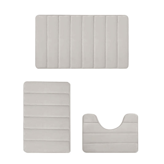 PALIFEUR Memory Foam Toilet Rug, Non-Slip Bathroom Rugs, Toilet Rugs U Shaped Washable, Commode Contour Rug, V1189-LWWAL-20260325-00974