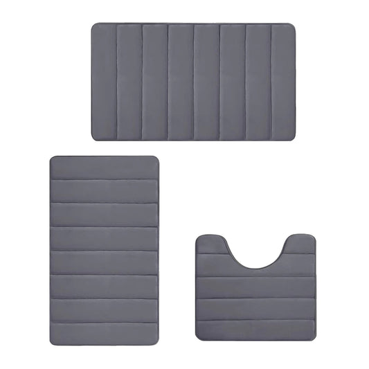 PALIFEUR Memory Foam Toilet Rug, Non-Slip Bathroom Rugs, Toilet Rugs U Shaped Washable, Commode Contour Rug, V1189-LWWAL-20260325-00977