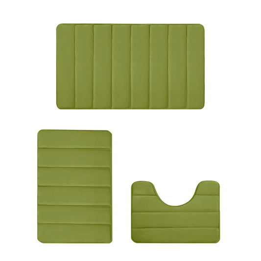 PALIFEUR Memory Foam Toilet Rug, Non-Slip Bathroom Rugs, Toilet Rugs U Shaped Washable, Commode Contour Rug, V1189-LWWAL-20260325-00979
