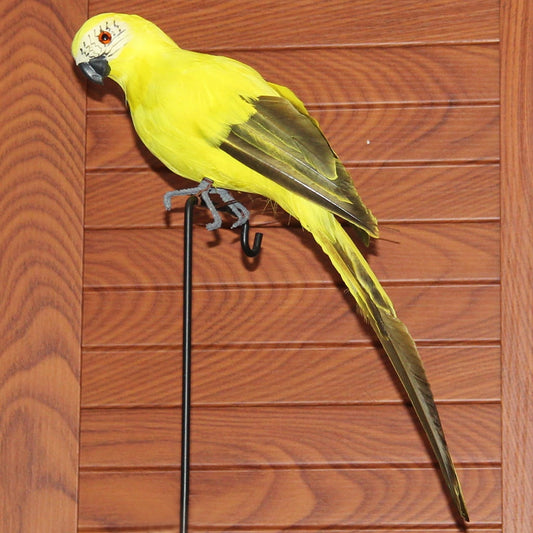 PALIFEUR Fake Parrot, 10 x 0.4 Inch Realistic Artificial Birds Model, Fade Birds for Garden Patio Yard Lawns V1189-LWWAL-20260325-01069