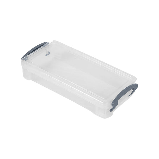 Tyidzon Plastic Pencil Case, Large Capacity Clear Pencil Box, Crayon Marker Box with Snap-Tight Lid, Plastic V1189-LWWAL-20260325-01070
