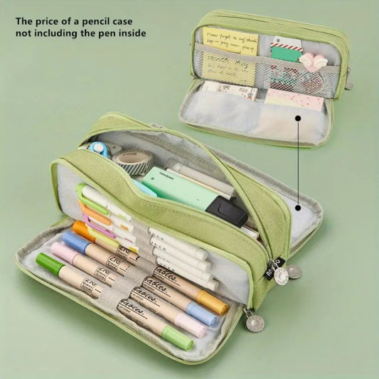 PALIFEUR Pencil Case Large Capacity Pencil Pouch, Multi-layer Aesthetic Pen Bag, Sturdy Multifunctional V1189-LWWAL-20260325-01118