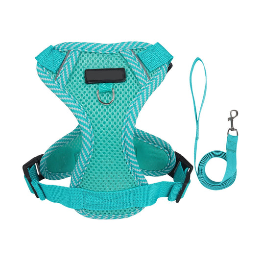 Tyidzon Small Dog Harness with Pet Lead, Puppy Harness Reflective Step-in Puppy Pet Harnesses for Small V1189-LWWAL-20260325-01222
