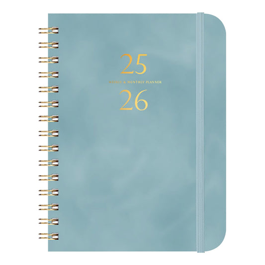 Xuniizn Academic Planner 2025-2026, Daily, Weekly & Monthly Planner, Journaling Notebooks for Work, Spiral V1189-LWWAL-20260325-01227