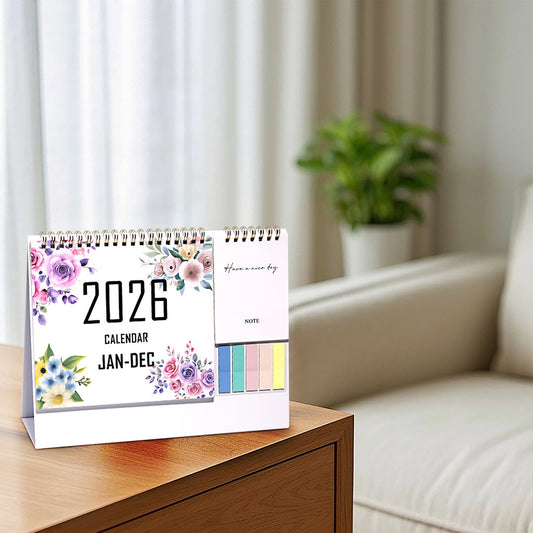 Dmlowu 2026 Desk Calendar - 8x10 inch Desk Calendar 2026-2027, 12 Months Desk Calendar Runs From January 2026 V1189-LWWAL-20260325-01290