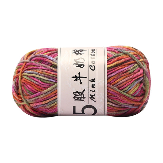 PALIFEUR Cotton Yarn Soft Cotton Yarn for Crocheting and Knitting, 1.76 oz/50g Multicolor Crochet yarn for V1189-LWWAL-20260325-01346