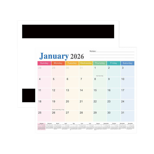 Tyidzon Magnetic Calendar for Refrigerator 2026-2027, 12x10" 18 Month Runs Monthly Fridge Calendar Magnet V1189-LWWAL-20260325-01439