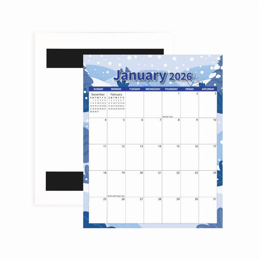 Tyidzon Magnetic Calendar for Refrigerator 2026-2027, 12x10" 18 Month Runs Monthly Fridge Calendar Magnet V1189-LWWAL-20260325-01443