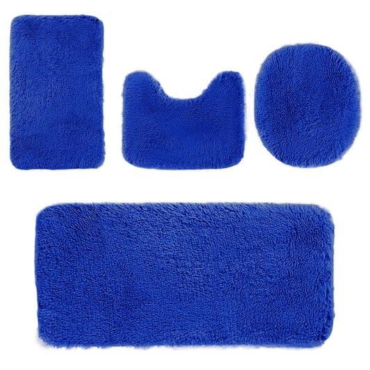 Under $5 Tyidzon Bathroom Rugs Solid Color Bath Mats 3 Set Bath Mats for bathroom Toilet Mats Universal Soft V1189-LWWAL-20260325-01666