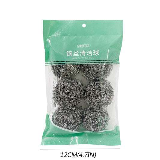 Eguiwyn Clearance 6 Pcs Home Stainless Scrubber Sponges Cleaning Scrubber Scouring Pads, Sponges V1189-LWWAL-20260325-01760