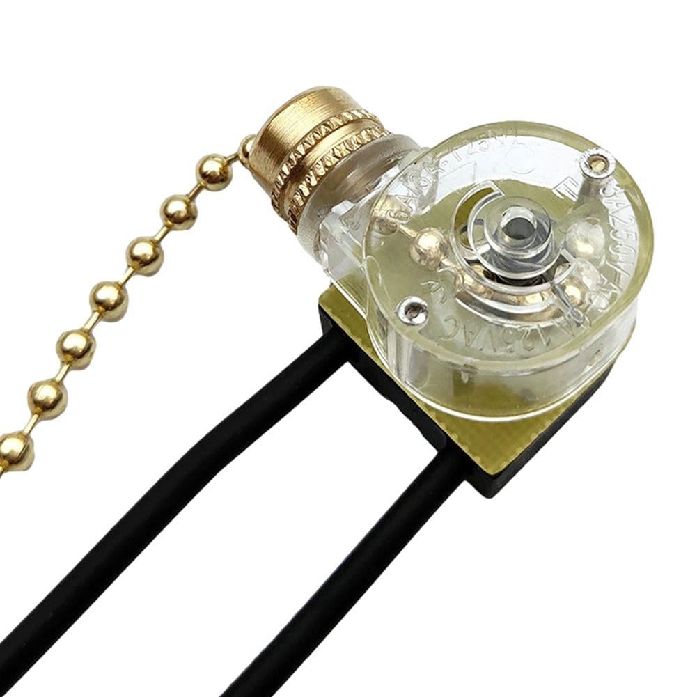 2pcs Universal Ceiling Fan Wall Light Replacement Pull Chain Cord Switch Control M5B2 V1189-LWWAL-20260325-01807