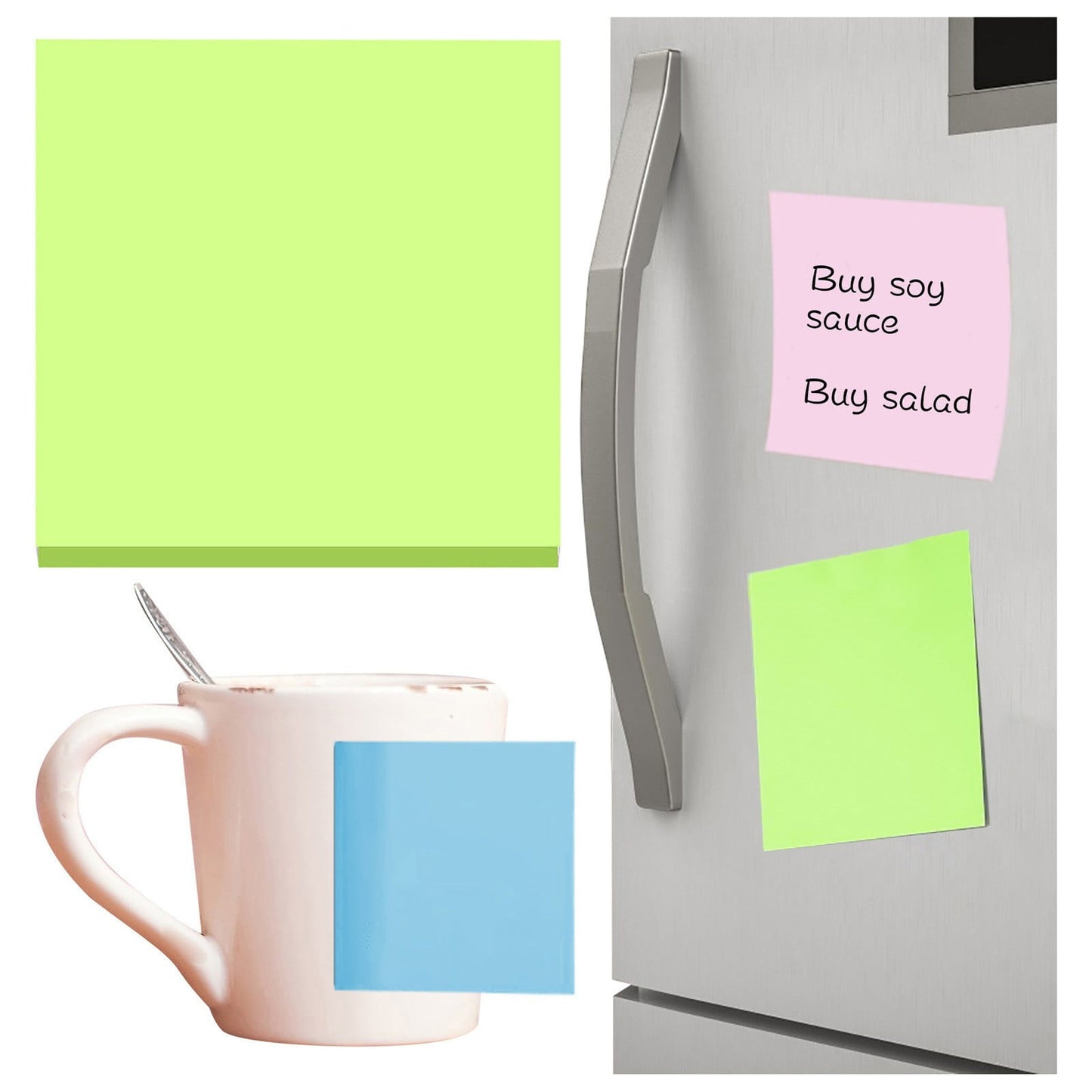 JWDX Post-It Notes Clearance, Sticky Note, 3*3 Feet Tearable and Super Sticky Notes, Bright Colors 100 Sheets V1189-LWWAL-20260325-01831