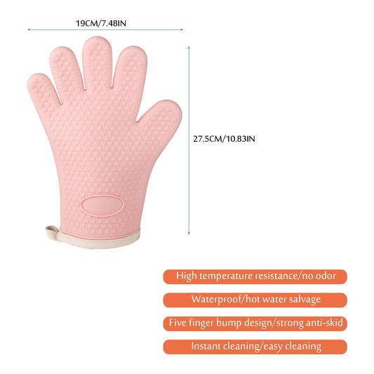 JWDX Silicone Smoker Oven Gloves -Extreme Heat Resistant Bbq Gloves -Handle Hot Food Right on Your Grill V1189-LWWAL-20260325-01840