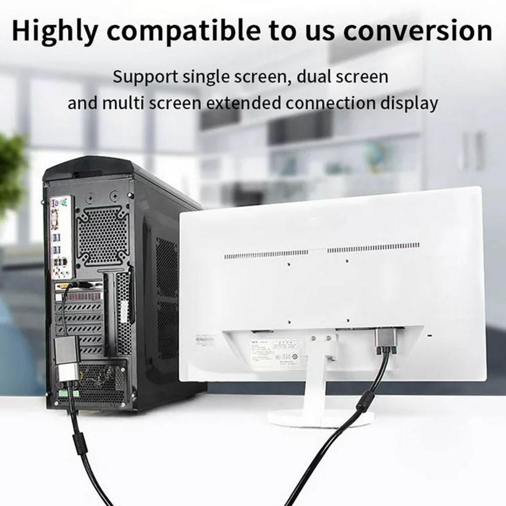 1080p DP DisplayPort Male to VGA Female Converter Adapter Cable V1189-LWWAL-20260325-01853