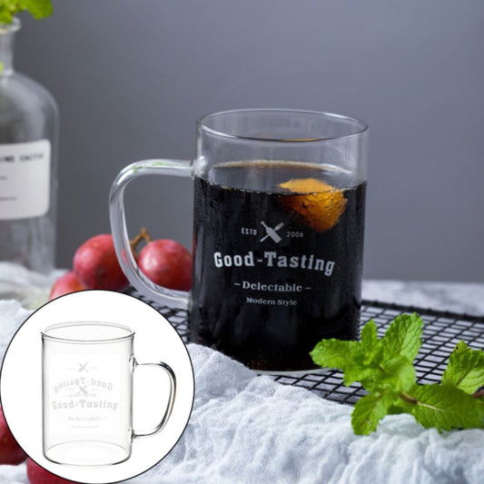 JWDX Bottle, Mug, Kitchen Supplies Clearance, Clear Glass Coffee Mugs 17 Oz Clear Transparent Tea Cups & V1189-LWWAL-20260325-01877