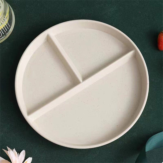 JWDX Tableware Clearance, Wheat Plates for Adults Reusable Dinnerware Set Kids Divided Plate Bariatric V1189-LWWAL-20260325-01962