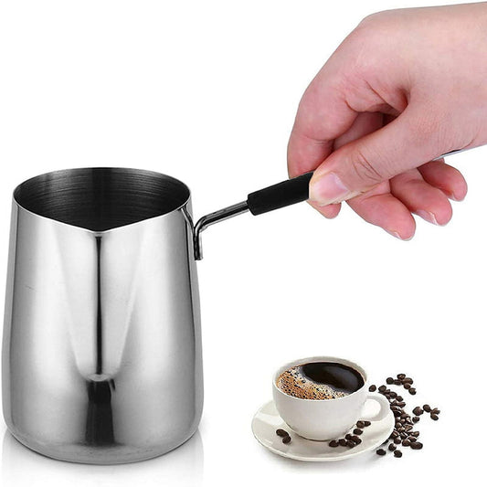 JWDX Cooking Utensils Clearance, Stainless and Coffee Warmer Coffee Pot Melting Pot and Milk Pot with Spout V1189-LWWAL-20260325-01990