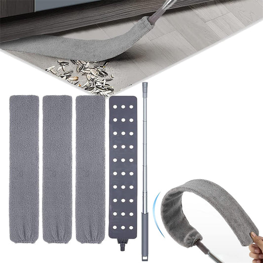 JWDX Dusting Duster Clearance, Retractablegap Dust Brush with 3 Pieces of Superfiber Dust Cloth Long Handle V1189-LWWAL-20260325-01998