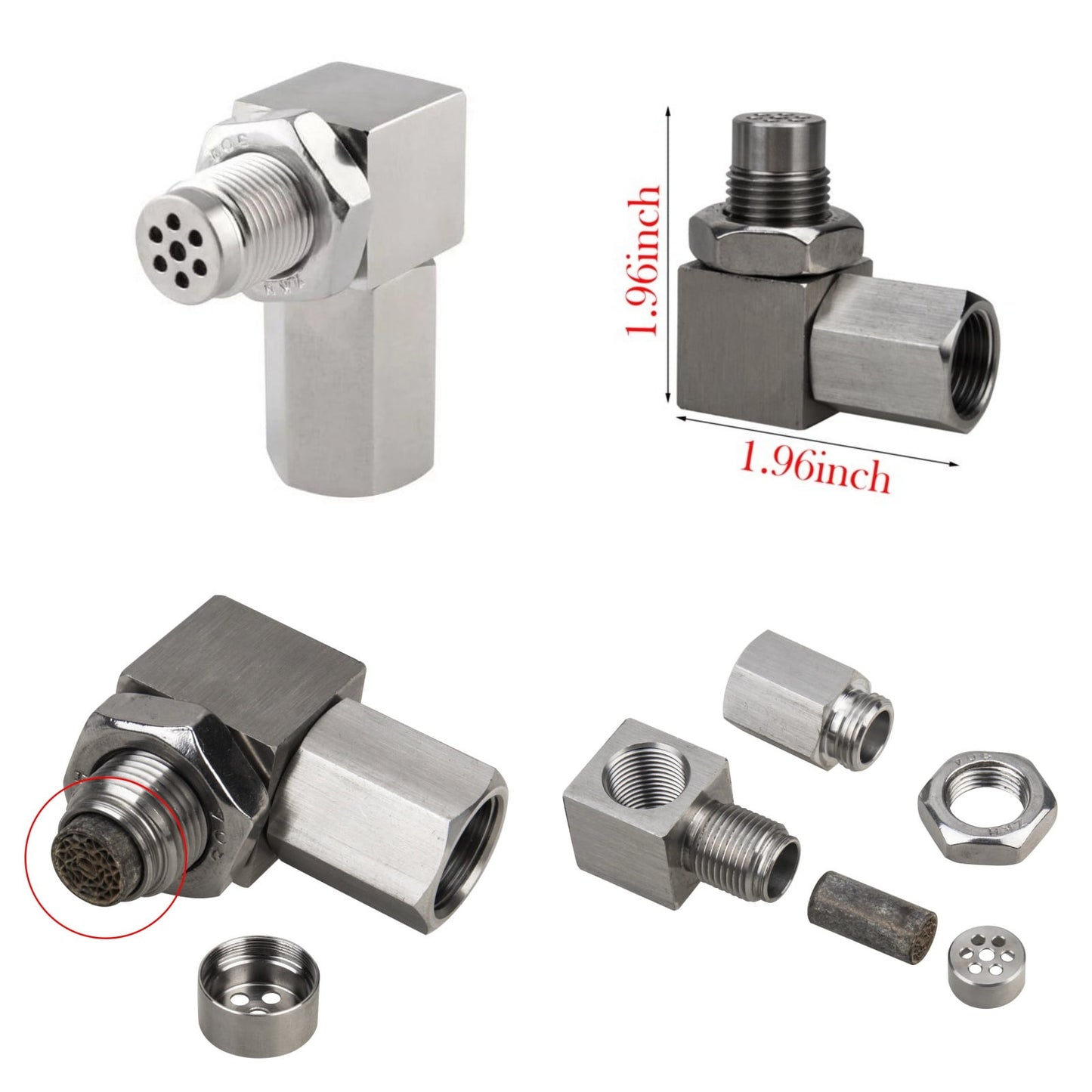 90 Degree Detachable Mini-catalytic Converter Sensor Automotive Accessories Mini-catalytic Converter M18X1.5 V1189-LWWAL-20260325-02073