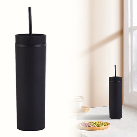 JWDX Glass and Bottle Clearance, 16Oz Tumbler with Lid and Plastic Water Coffee Tumbler Cup Water Bottle Slim V1189-LWWAL-20260325-02079
