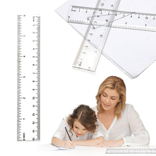 Back to College Yxwen Centimeter Inch Scale Ruler. Plastic Ruler Small Ruler for Measuring Suitable for V1189-LWWAL-20260325-02115