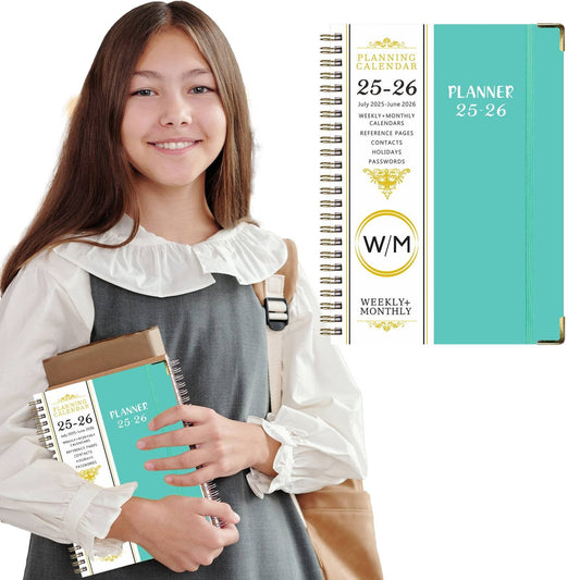 Summer Deal! Yxwen 25.7-26.6 Years English Notepad A5 2025.7 to 2026.6 Planner - Weekly & Monthly Planner V1189-LWWAL-20260325-02125