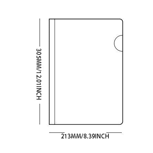 Jwdx 10X Folder Drawer 10Pcs Transparent File Folder Sliding Bar Report For Report Display Cover Organizer V1189-LWWAL-20260325-02130