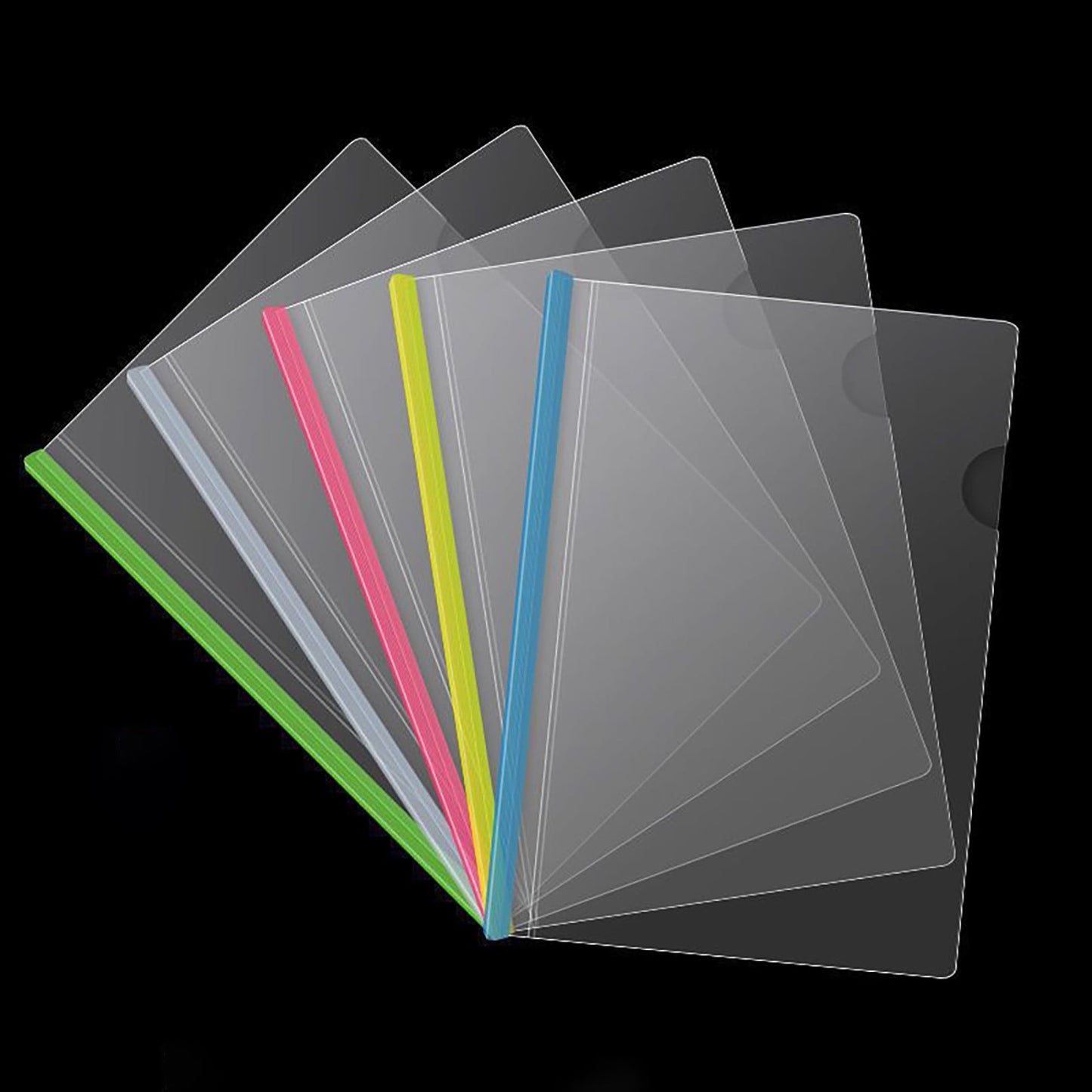 Jwdx 10X Folder Drawer 10Pcs Transparent File Folder Sliding Bar Report For Report Display Cover Organizer V1189-LWWAL-20260325-02130