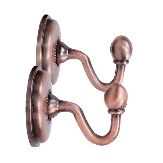European Style Coat Hook Wall Hook A19 Red Bronze 2Pc European Style Coat Hook Wall Hook, 4Pc Screws 2X Metal V1189-LWWAL-20260325-02225