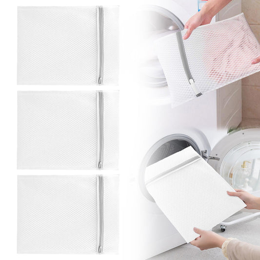 3 Mini Laundry Bags Mesh Laundry Bag for Delicates Wash Bag for Underwear and Lingerie 3 Small One Size Clear V1189-LWWAL-20260325-02486
