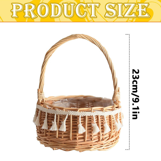 Small Wall-Mounted Kitchen Storage Basket, Hanging Storage Wicker Baskets Wall Mounted Woven Hanging Basket V1189-LWWAL-20260325-02499