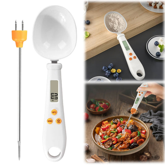 LGCASL White Weighable Spoon 2 in 1 Electronic Kitchen Scale Lcd Digital Measuring Flour Digital Spoon Scale V1189-LWWAL-20260325-02552