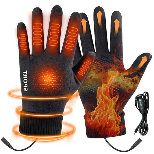 LGCASL Clearance! Heated Gloves Heated Gloves for Men Women with 3 Heat Settings Touchscreen Warming Gloves V1189-LWWAL-20260325-02554